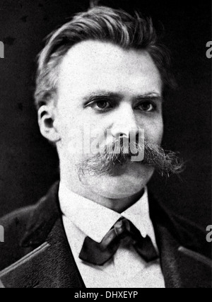 Friedrich Nietzsche, il filosofo tedesco Foto Stock