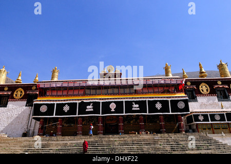 Monastero di Drepung a Lhasa il Tibet Cina Foto Stock