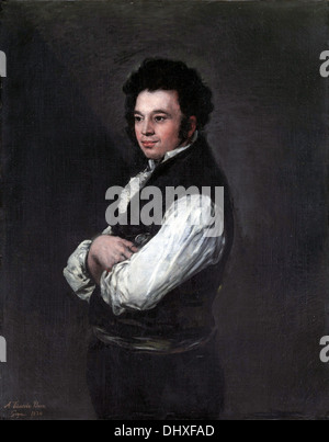 Don Tiburcio Pérez y Cuervo, l'architetto - da Francisco de Goya y Lucientes, 1820 Foto Stock