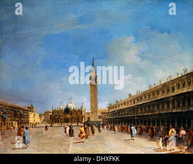 Venezia: Piazza San Marco - da Francesco Guardi, 1750's Foto Stock