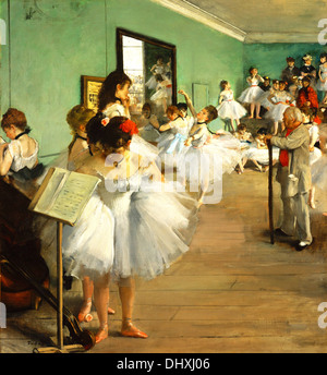 La classe di danza - di Edgar Degas, 1874 Foto Stock