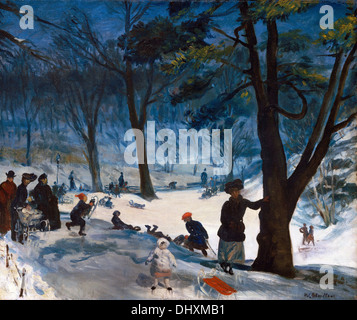 Central Park in inverno - da William James Glackens, 1905 Foto Stock