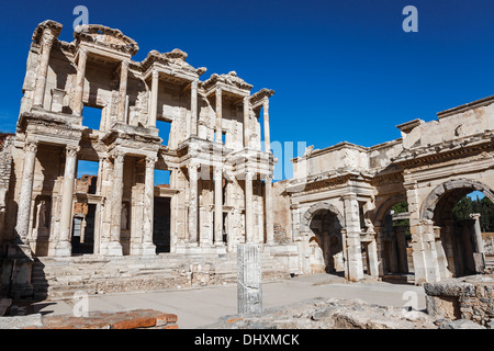 Efeso biblioteca di celcus nell antica Efeso, Kusadasi, Turchia Foto Stock