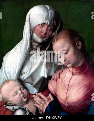 Vergine con Bambino e Sant'Anna - da Albrecht Dürer, 1519 Foto Stock