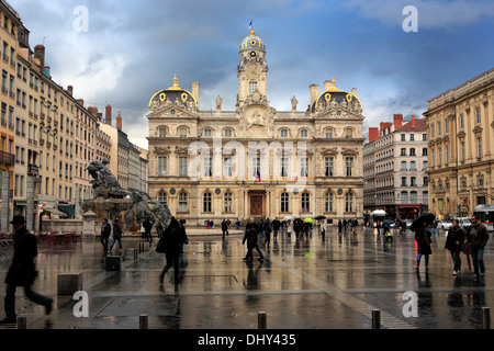 Hotel de Ville, Lione, Francia Foto Stock