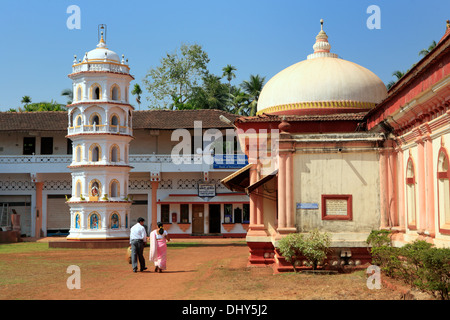 Shri Mahalasa Narayani Tempio (XVIII secolo), Mardol, Goa, India Foto Stock