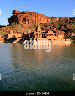 Tempio Bhutanatha (VI secolo), Badami, Karnataka, India Foto Stock