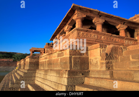 Tempio Bhutanatha (VI secolo), Badami, Karnataka, India Foto Stock