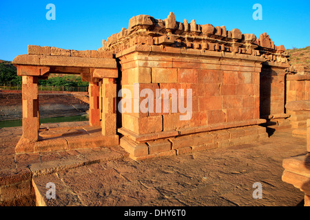 Tempio Bhutanatha (VI secolo), Badami, Karnataka, India Foto Stock