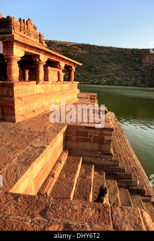 Tempio Bhutanatha (VI secolo), Badami, Karnataka, India Foto Stock