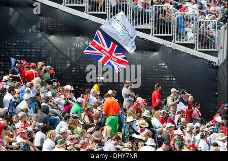 Austin, Texas, Stati Uniti d'America. Xvi Nov, 2013. Novembre 16, 2013: Formula Uno di ventilatori in Formula 1 U.S. Il Grand Prix al circuito delle Americhe di Austin, TX. Credito: csm/Alamy Live News Foto Stock