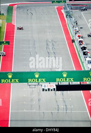 Austin, Texas, Stati Uniti d'America. Xvi Nov, 2013. Novembre 16, 2013: Circuito delle Americhe Race Track durante il periodo della Formula 1 U.S. Grand Prix di Austin, TX. Credito: csm/Alamy Live News Foto Stock