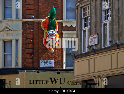 China Town London: il nome Chinatown è stato utilizzato in tempi diversi per descrivere i diversi luoghi in Londra Foto Stock