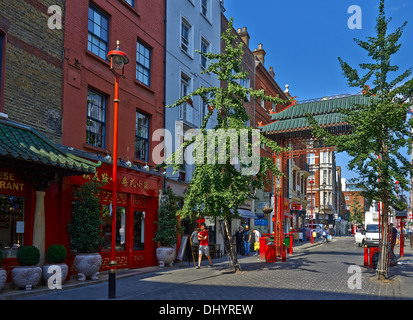 China Town London: il nome Chinatown è stato utilizzato in tempi diversi per descrivere i diversi luoghi in Londra Foto Stock