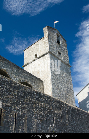 Xiii secolo a mantenere della Cittadella di Sisteron, Alpes-de-Haute-Provence, Francia Foto Stock