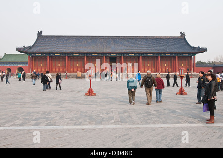 Il est allegato Hall la Sala della Preghiera del Buon Raccolto nel Tempio Taoista di cielo, Distretto di Chongwen Pechino, Cina Foto Stock