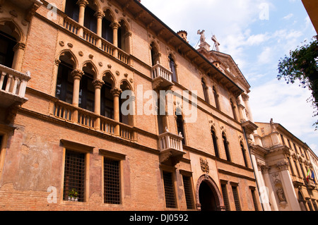 Facciata del museo in Vincenza Italia Foto Stock