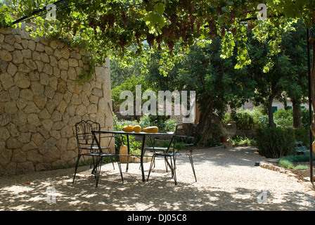 Giardino di Robert Graves (Robert von Ranke Graves) un poeta e autore, Deia, Mallorca Foto Stock