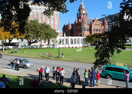 Dealey Plaza Foto Stock