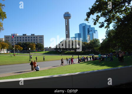 Dealey Plaza Foto Stock