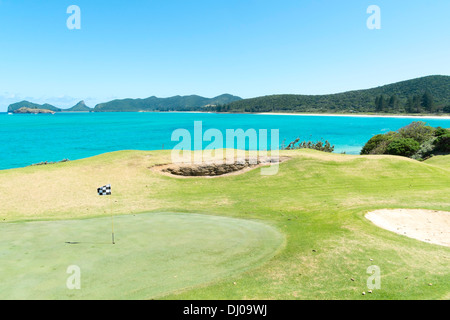 Il campo da golf a Isola di Lord Howe, Australia Foto Stock