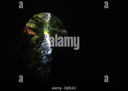 Vista dal Tunnel Whitehurst sul canale di Llangollen Foto Stock