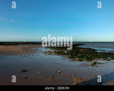 La bassa marea in Broadstairs Kent Foto Stock