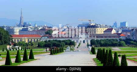 Abbassare Belvedere, Vienna, Austria Foto Stock