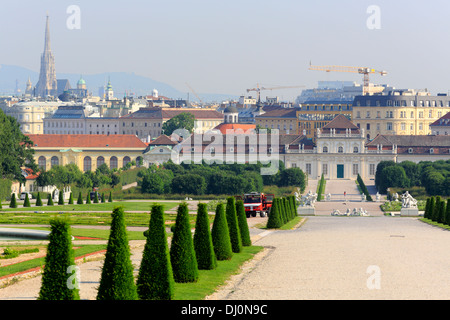 Abbassare Belvedere, Vienna, Austria Foto Stock