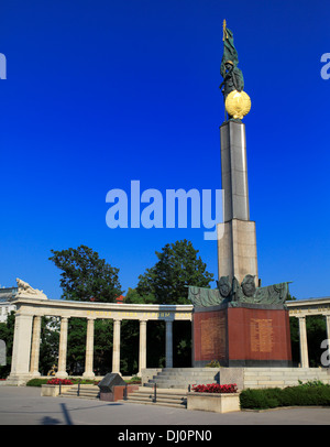 Repubbliche Memoriale della Seconda Guerra Mondiale, Schwarzenbergplatz, Vienna, Austria Foto Stock