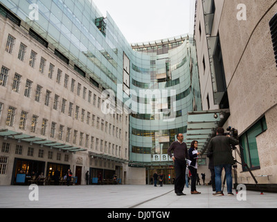 Broadcasting House Londra home della BBC Foto Stock