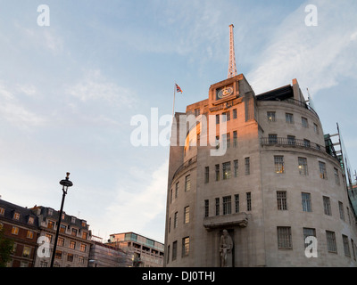 Broadcasting House Londra home della BBC Foto Stock