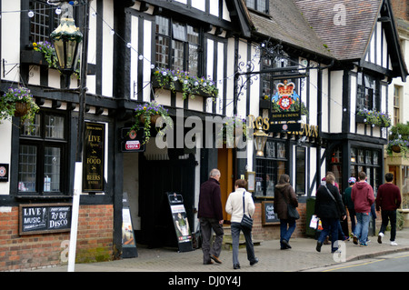 Al Rose & Crown public house di Sheep Street Stratford upon Avon Foto Stock