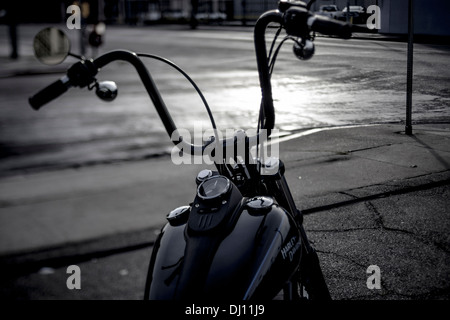 Una moto Harley-Davidson sezione Foto Stock