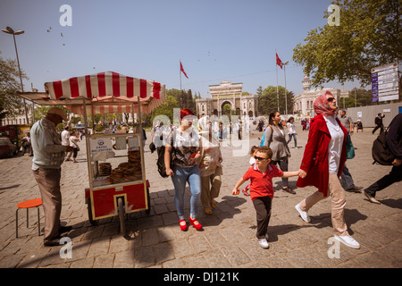 Strade ad Istanbul in Turchia Foto Stock