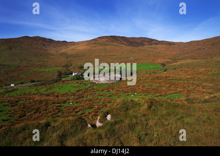 Staigue Fort a duemila anni fa uno dei migliori conservati Cashels o anello forti in Irlanda, vicino Sneem, Ring of Kerry County Kerry, Irlanda Foto Stock
