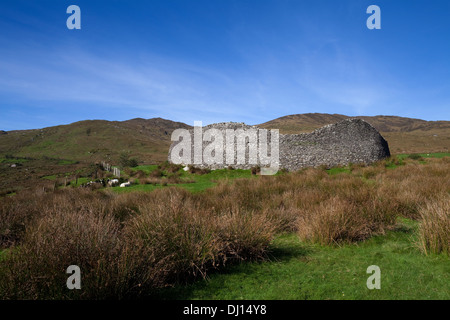 Staigue Fort a duemila anni fa uno dei migliori conservati Cashels o anello forti in Irlanda, vicino Sneem, Ring of Kerry County Kerry, Irlanda Foto Stock