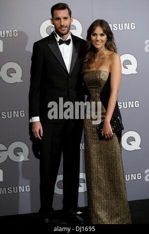 Madrid, Spagna. Xviii Nov, 2013. Helen Lindes e Rudy Fernandez frequentare la GQ Uomini del premio di anno 2013 al Ritz Hotel il 18 novembre 2013 a Madrid, Spagna. Credit: Jack Abuin/ZUMAPRESS.com/Alamy Live News Foto Stock