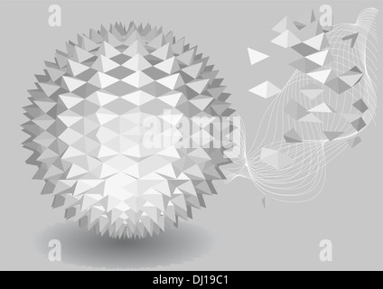 3d astratto sfondo geometrica Foto Stock