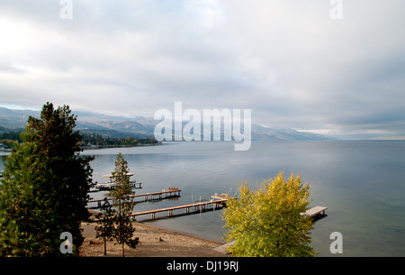 La mattina presto vedute dell'Okanagan Valley Foto Stock