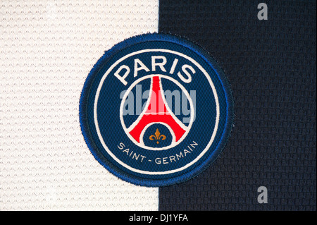 Chiusura del Paris Saint Germain jersey Foto Stock