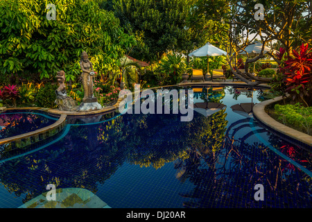 Piscina, Lovina Beach, Bali, Indonesia Foto Stock