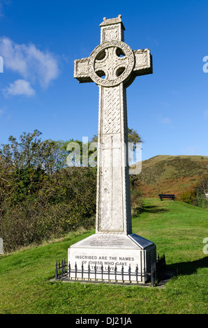 Church Stretton Croce Memoriale di guerra Foto Stock