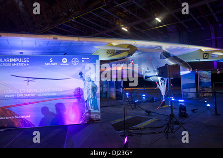 Solar Impulse attraverso il piano americano Foto Stock