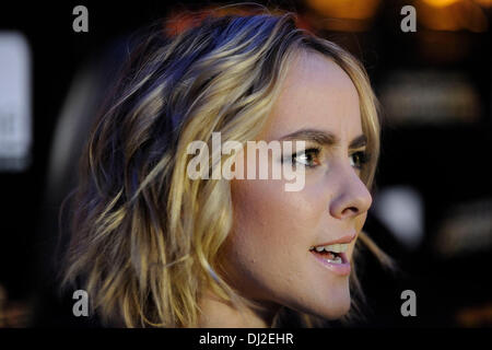 Toronto, Canada. 19 Nov 2013. Jena Malone che arrivano al Canadian Premiere della fame giochi: incendio a Scotiabank Theatre. Credito: EXImages/Alamy Live News Foto Stock