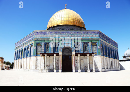 Cupola della roccia a Gerusalemme, Israele. Foto Stock