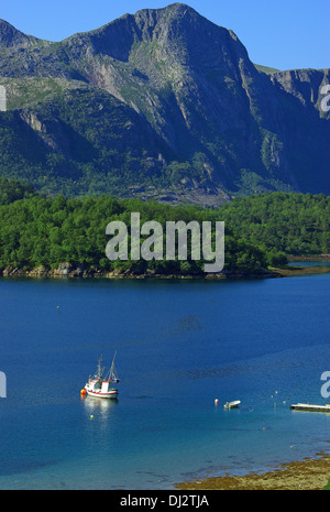 Il paesaggio lungo il Rv 17 Foto Stock