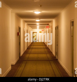 Hotel corridoio o passaggio, l'Hotel Pennsylvania, 401 Seventh Ave, New York City, Stati Uniti d'America. Foto Stock
