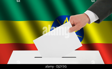 L'Etiopia bandiera Foto Stock