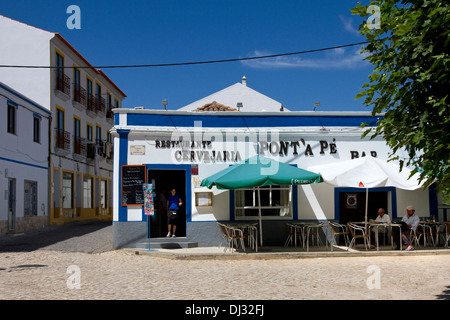 Cafe / Bar in Aljezur, Western Algarve, Portogallo. Foto Stock